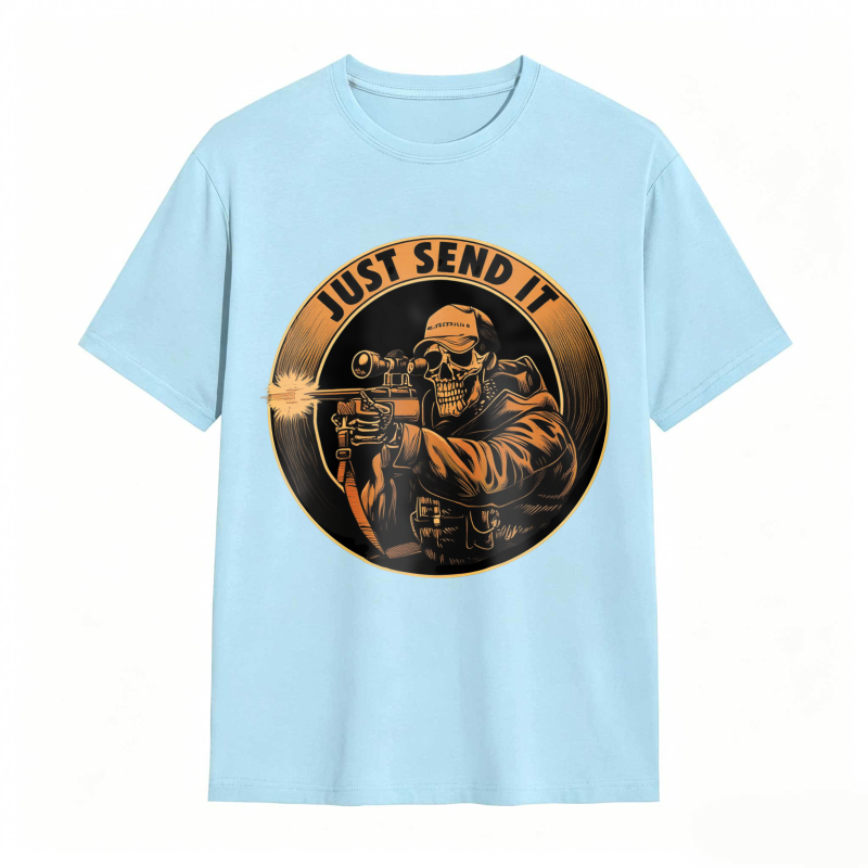 Skull Sniper Just Send It Graphic Unisex Classic T-shirt