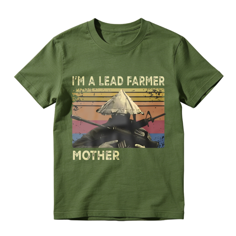 I'm A Lead Farmer Mother Vintage Retro Graphic Unisex Classic T-shirt