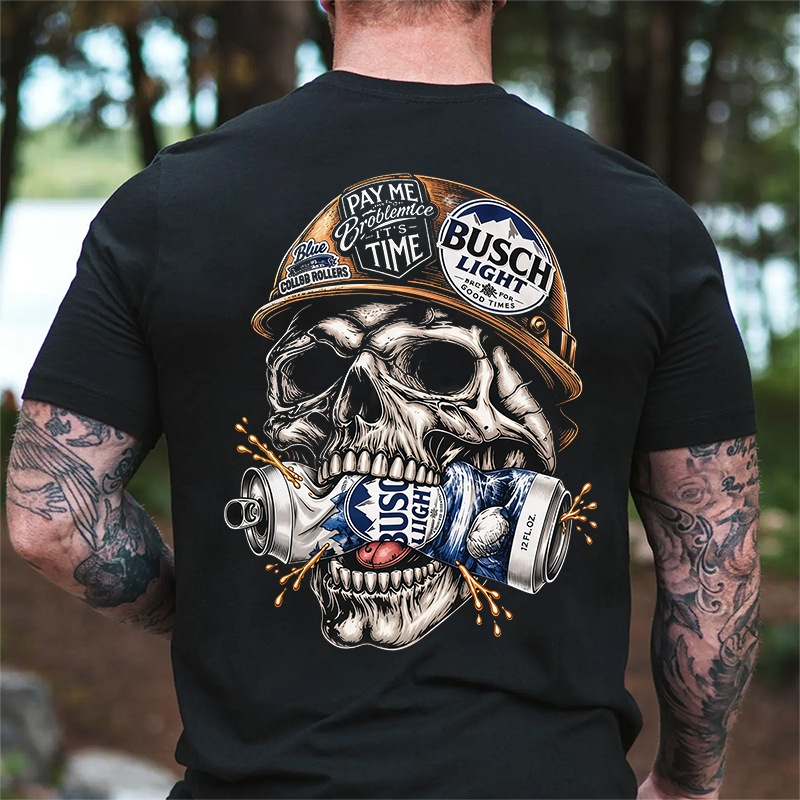 Beer And Skull Collection T-Shirt
