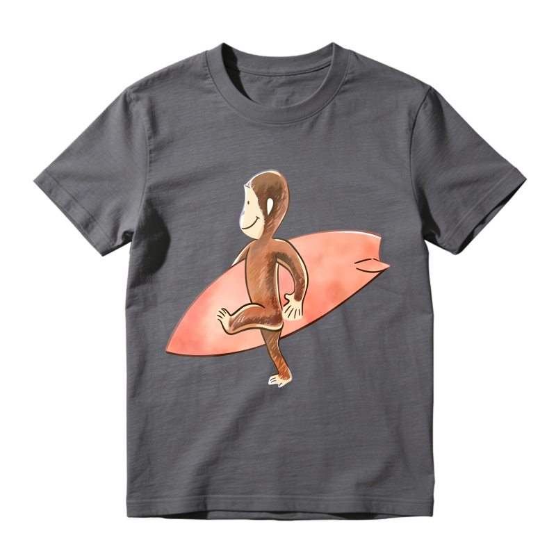 Monkey Surfing On Surfboard Unisex Classic T-shirt