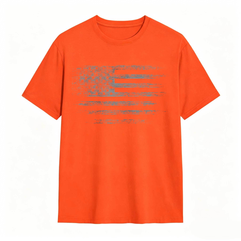 American Flag Distressed Design T-shirt