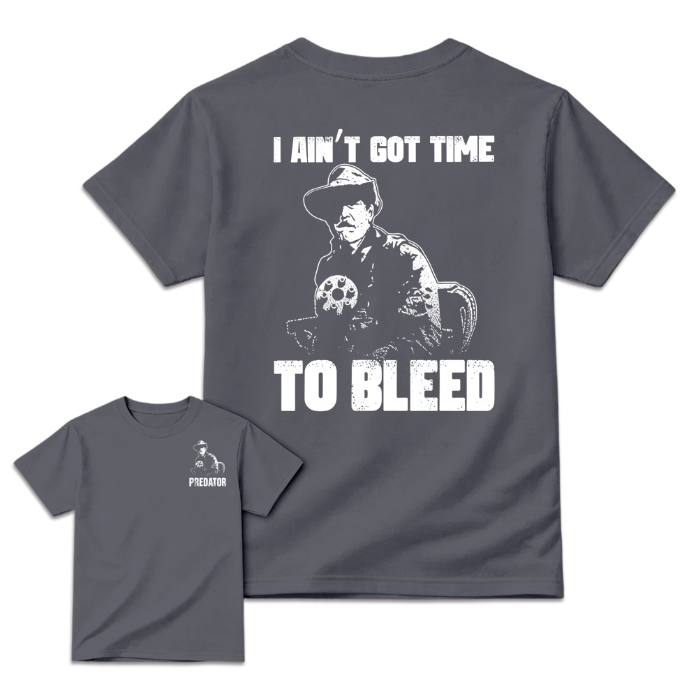 Predator Movie Shirt, I Ain't Got Time To Bleed T-Shirt, Blain Cooper Graphic Tee, Vintage 80s Action Movie Shirt