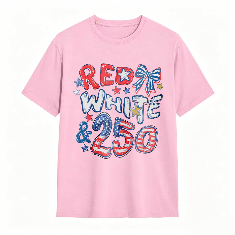 Red White And 250 American Flag Stars And Stripes T-shirt