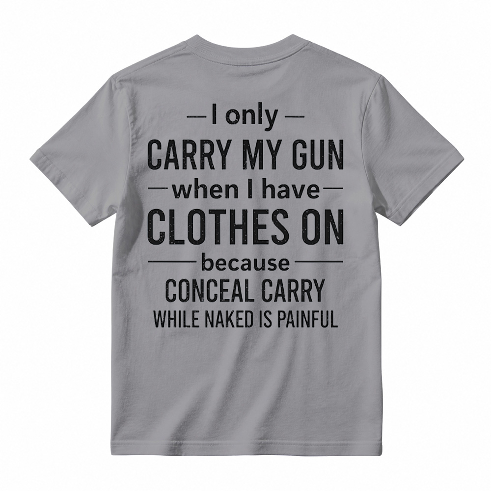 Funny Second Amendment T-Shirt – Gun Owner Humor Tee, Short Sleeve Printed Graphic Shirt, Daily Casual Cotton Men