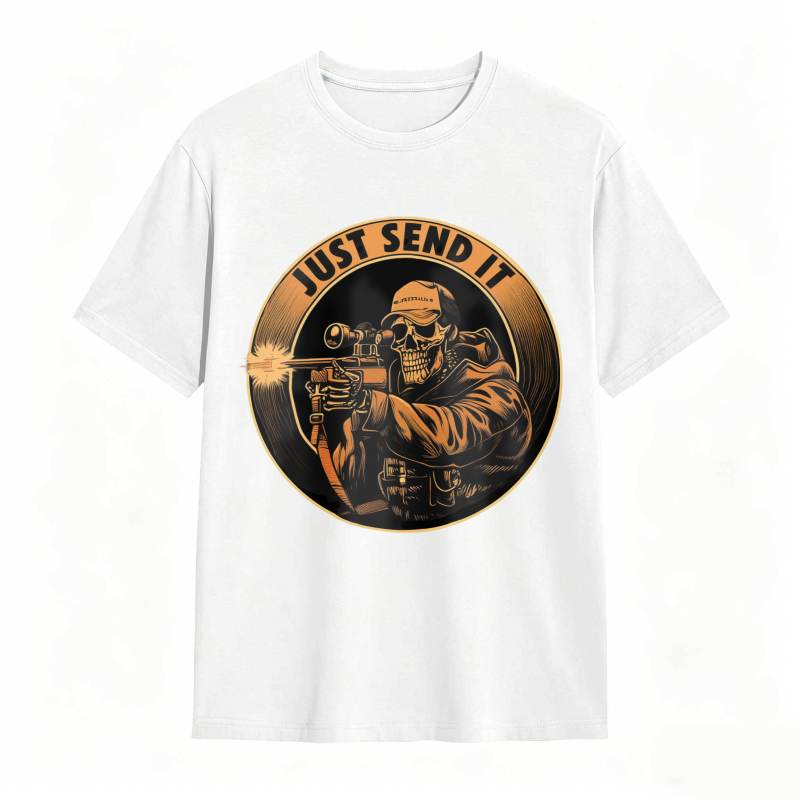 Skull Sniper Just Send It Graphic Unisex Classic T-shirt