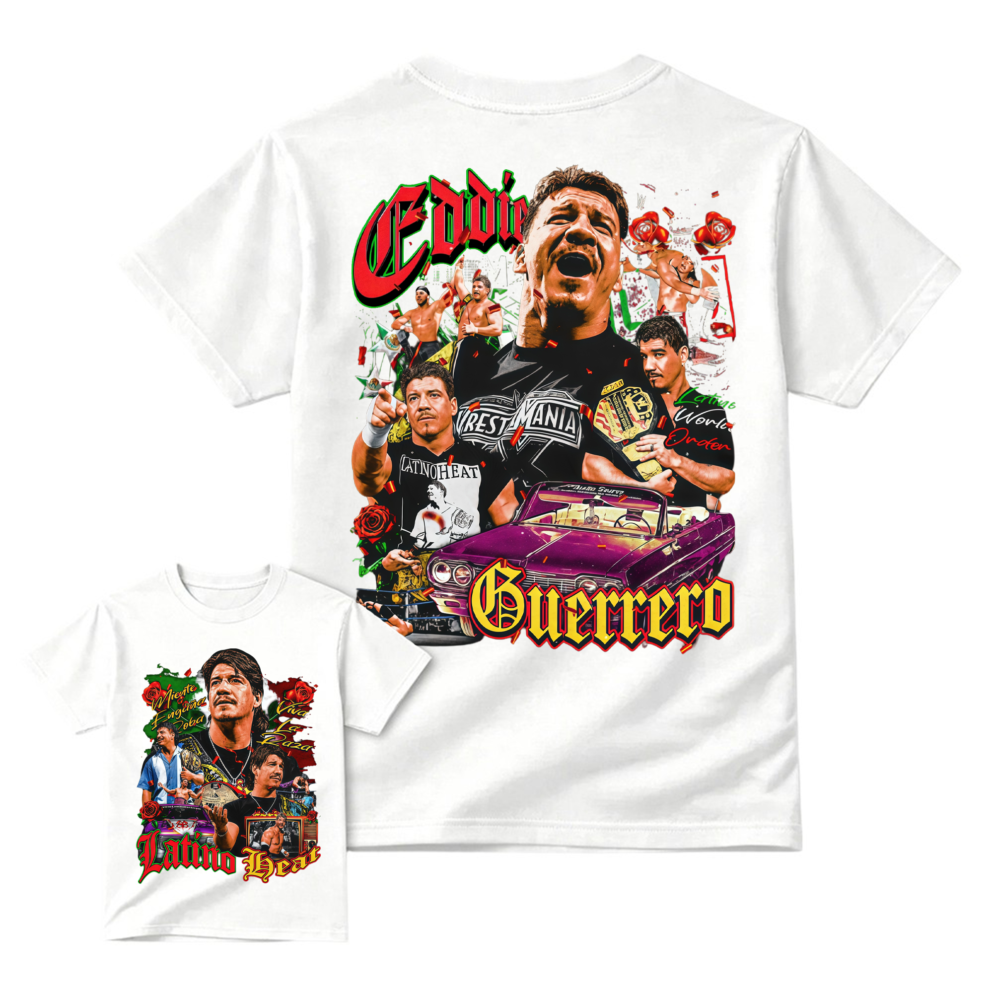 Vintage Wrestling Tee, Men's Classic Fit Short Sleeve Graphic Top, 100% Cotton Streetwear , Shortsleeve, Tops, Clothes, Menswear, Print