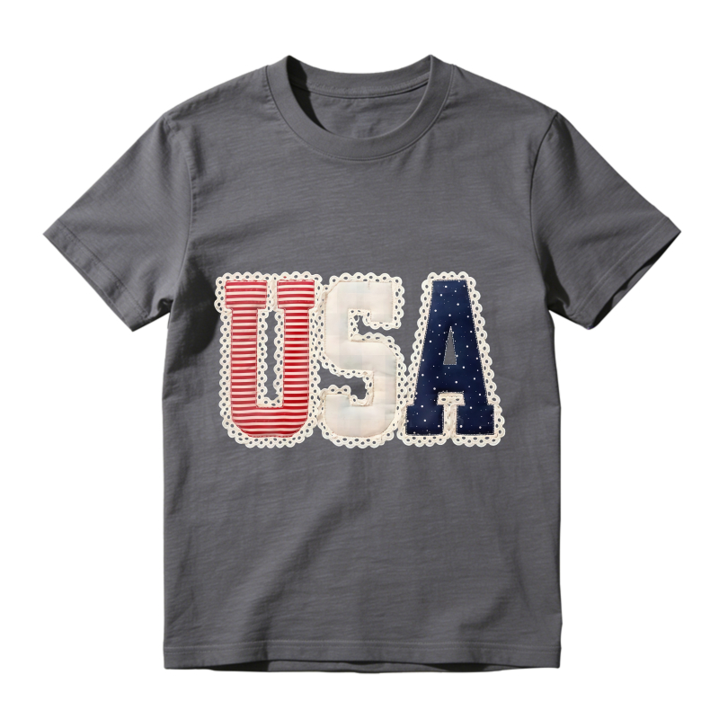 USA Patchwork Design Unisex Classic T-shirt