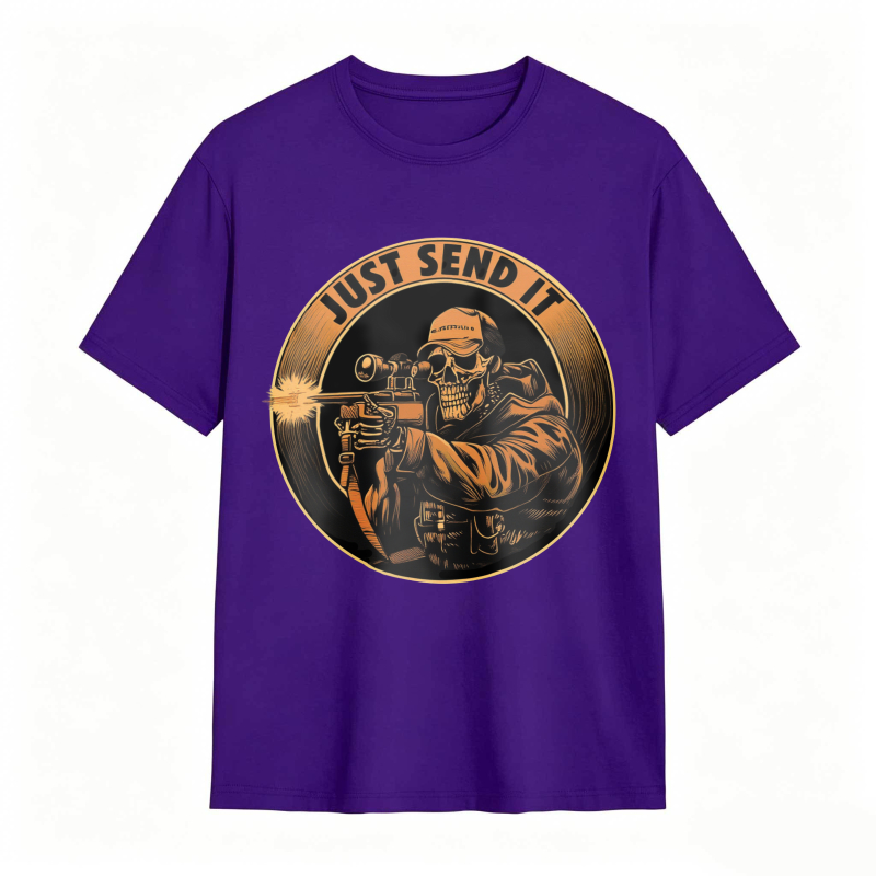 Skull Sniper Just Send It Graphic Unisex Classic T-shirt