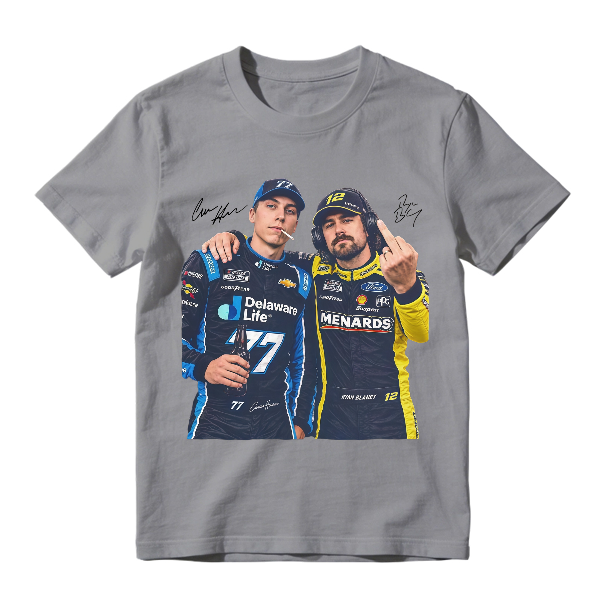 Hocevar Really Gave Blaney The Two-Piece Comfort Colors Shirt Carson Hocevar Ryan Blaney Fight Sweatshirt, Racing Graphic Tee