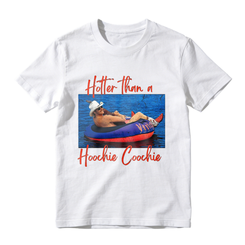 Hotter Than A Hoochie Coochie Funny Summer Pool Float Graphic Unisex Classic T-shirt