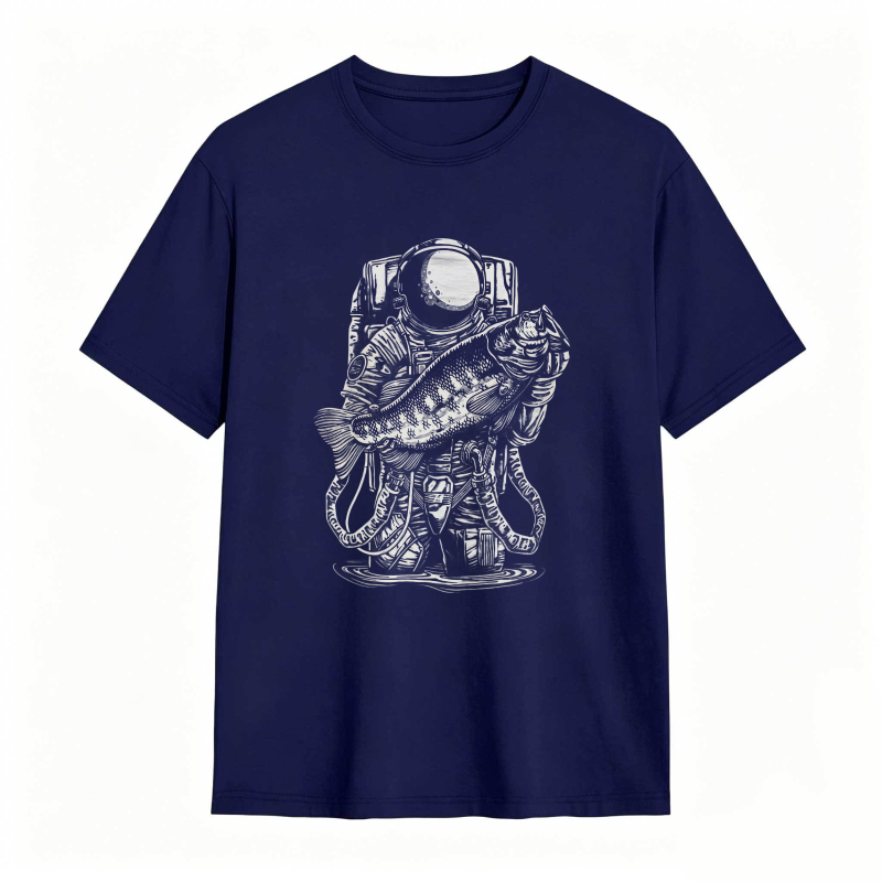 Astronaut Holding Fish Unisex Classic T-shirt