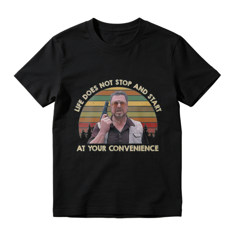 Life Does Not Stop And Start At Your Convenience Vintage Retro Sunburst Graphic Unisex Classic T-shirt