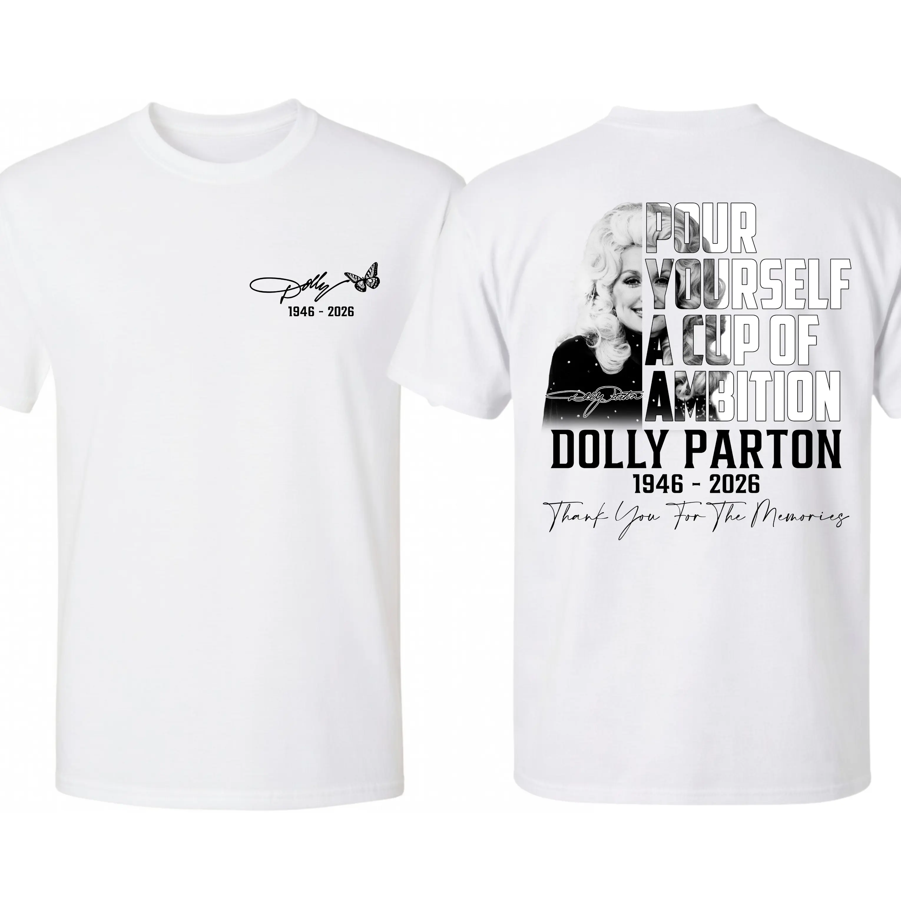 Dolly Parton 9 to 5 Tribute Shirt, Pour Yourself A Cup Of Ambition Tee, Country Music Legend T-Shirt