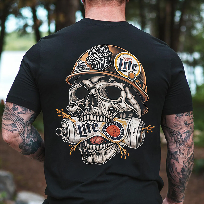 Beer And Skull Collection T-Shirt