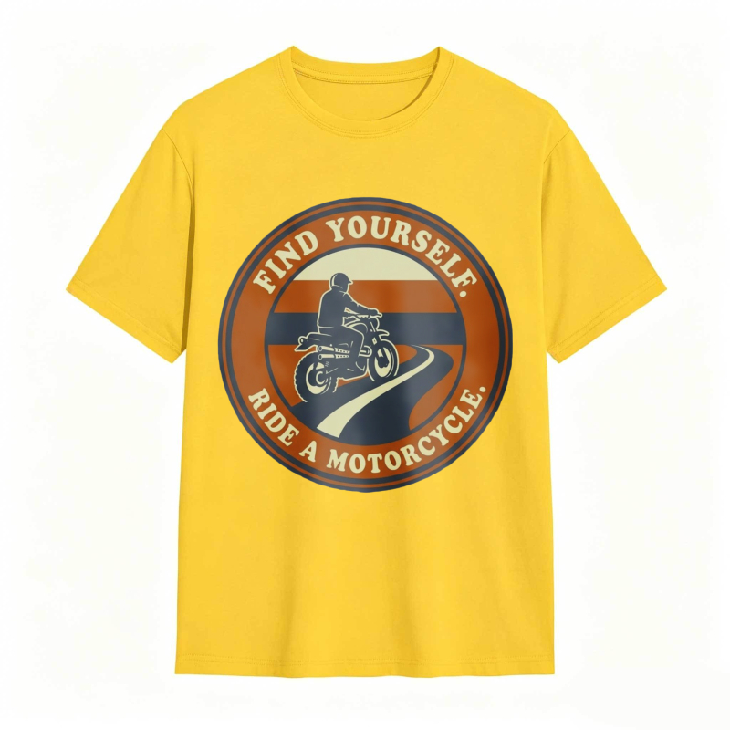 Find Yourself Ride A Motorcycle Graphic T-shirt