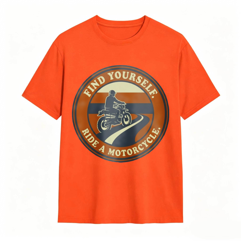 Find Yourself Ride A Motorcycle Graphic T-shirt