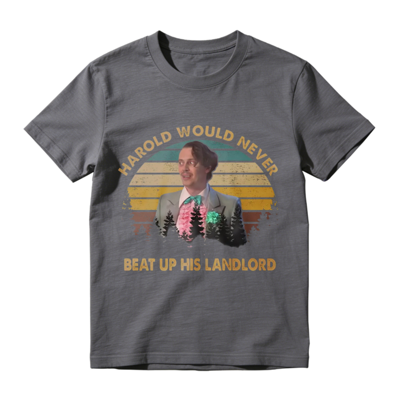 Harold Would Never Beat Up His Landlord Vintage Portrait Unisex Classic T-shirt