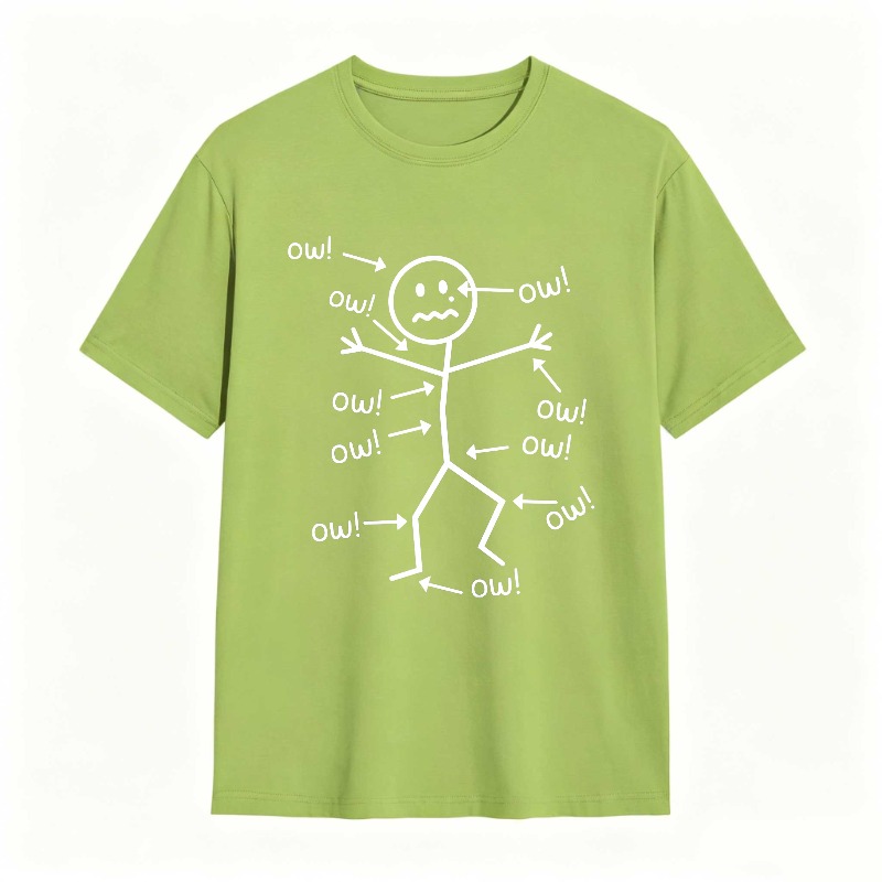 Stick Figure With Ow Exclamations Unisex Classic T-shirt