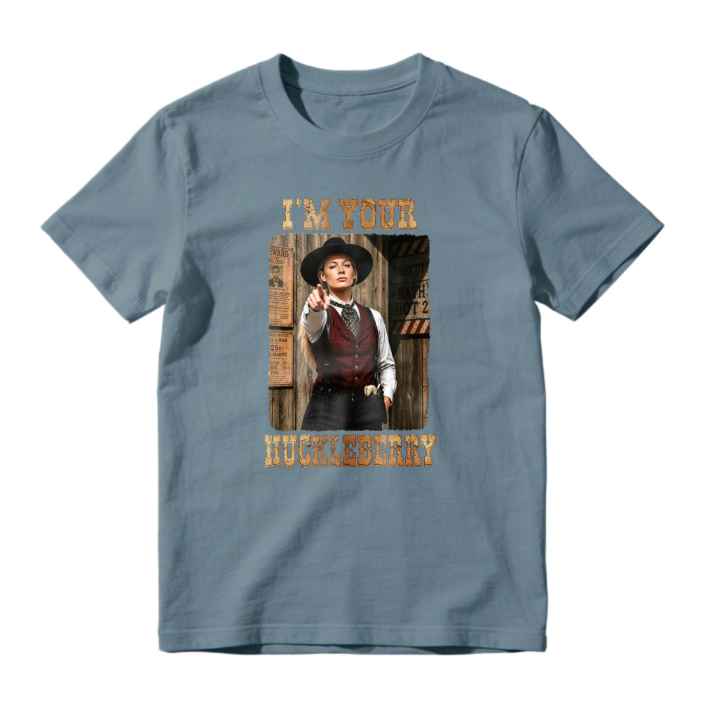 I'm Your Huckleberry Western Movie Quote Vintage Graphic Unisex Classic T-shirt