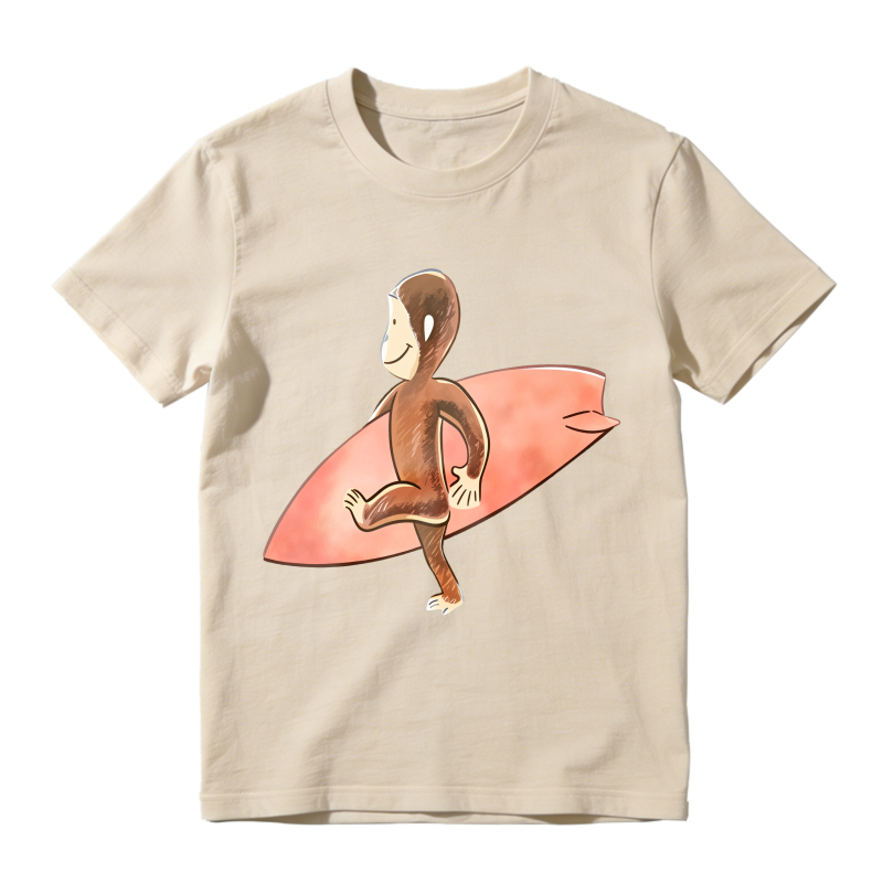 Monkey Surfing On Surfboard Unisex Classic T-shirt