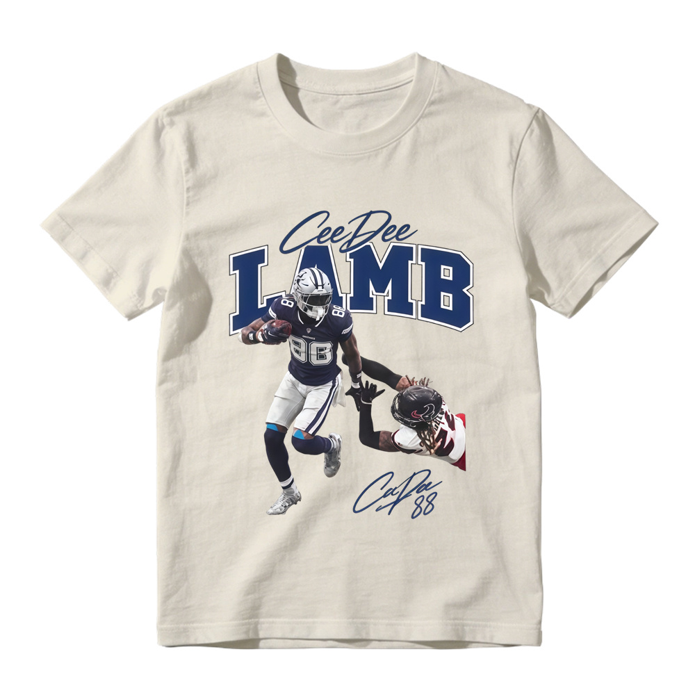 Ceedee Lamb Shirt, Vintage Sport Tee, Retro American Football Bootleg Gift