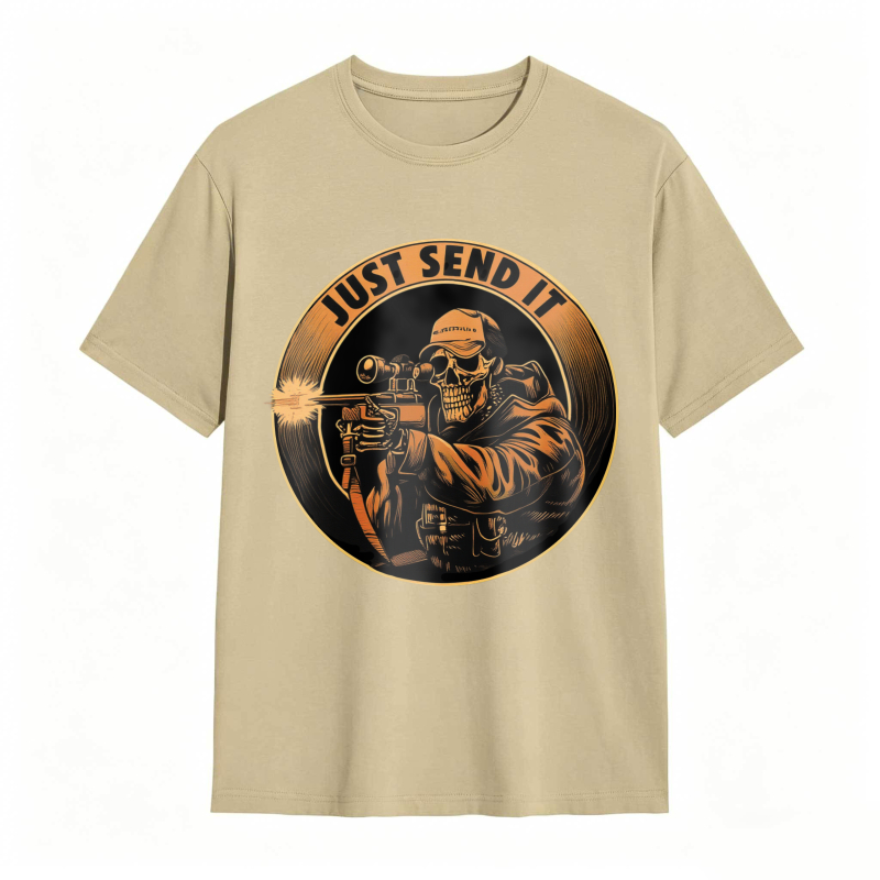 Skull Sniper Just Send It Graphic Unisex Classic T-shirt