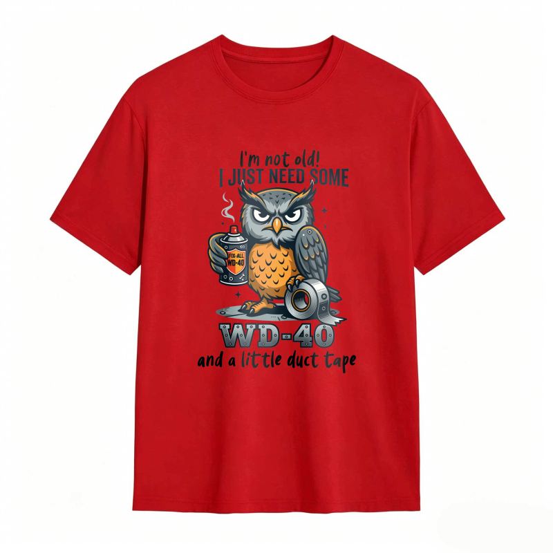 Owl With Wd 40 And Duct Tape Humor Unisex Classic T-shirt