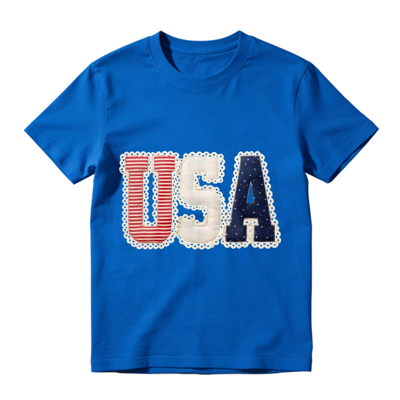 USA Patchwork Design Unisex Classic T-shirt