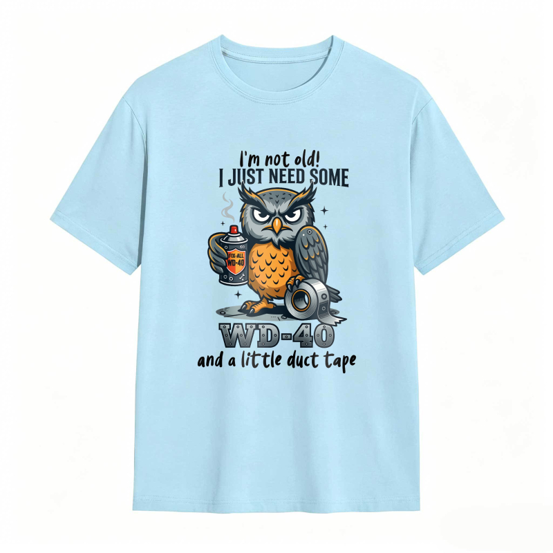 Owl With Wd 40 And Duct Tape Humor Unisex Classic T-shirt
