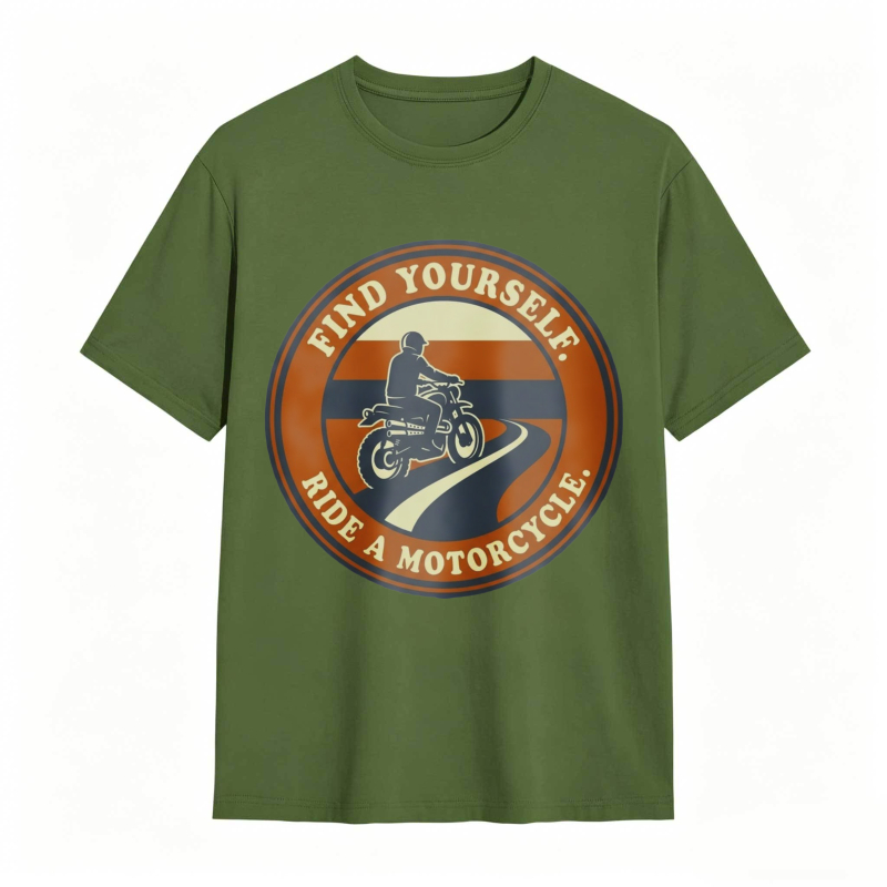 Find Yourself Ride A Motorcycle Graphic T-shirt
