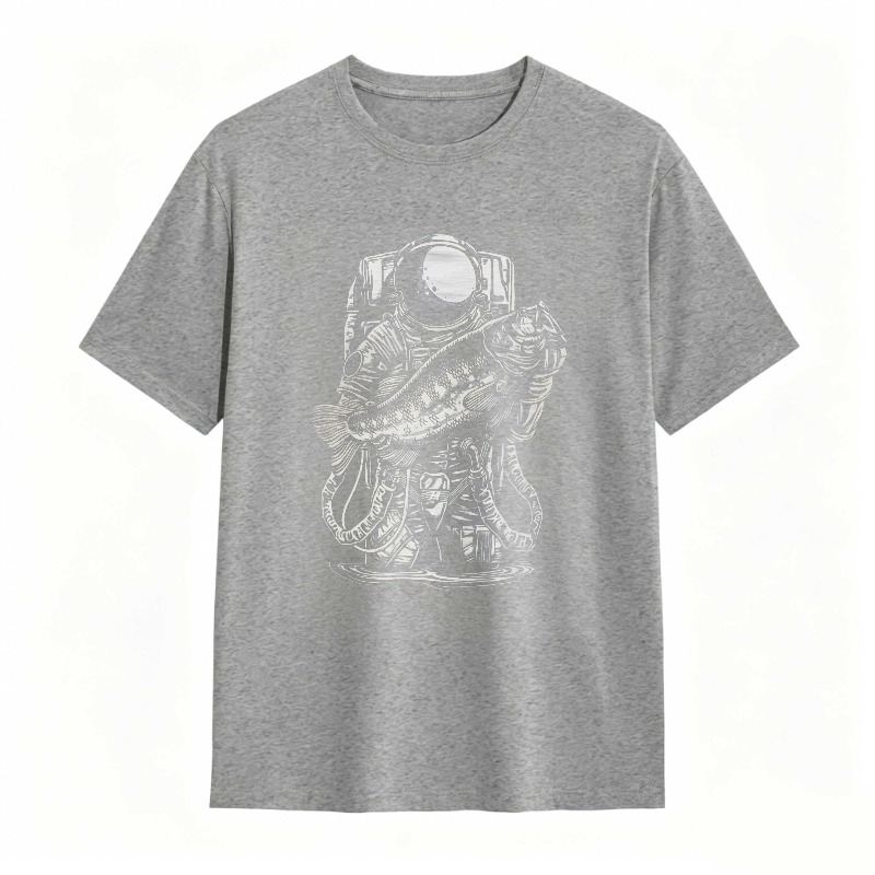 Astronaut Holding Fish Unisex Classic T-shirt