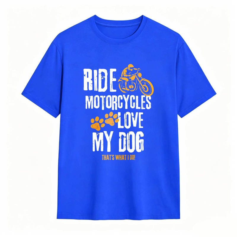 Ride Motorcycles Love My Dog Unisex Classic T-shirt