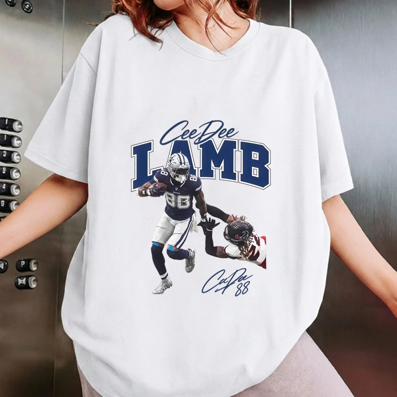 Ceedee Lamb Shirt, Vintage Sport Tee, Retro American Football Bootleg Gift