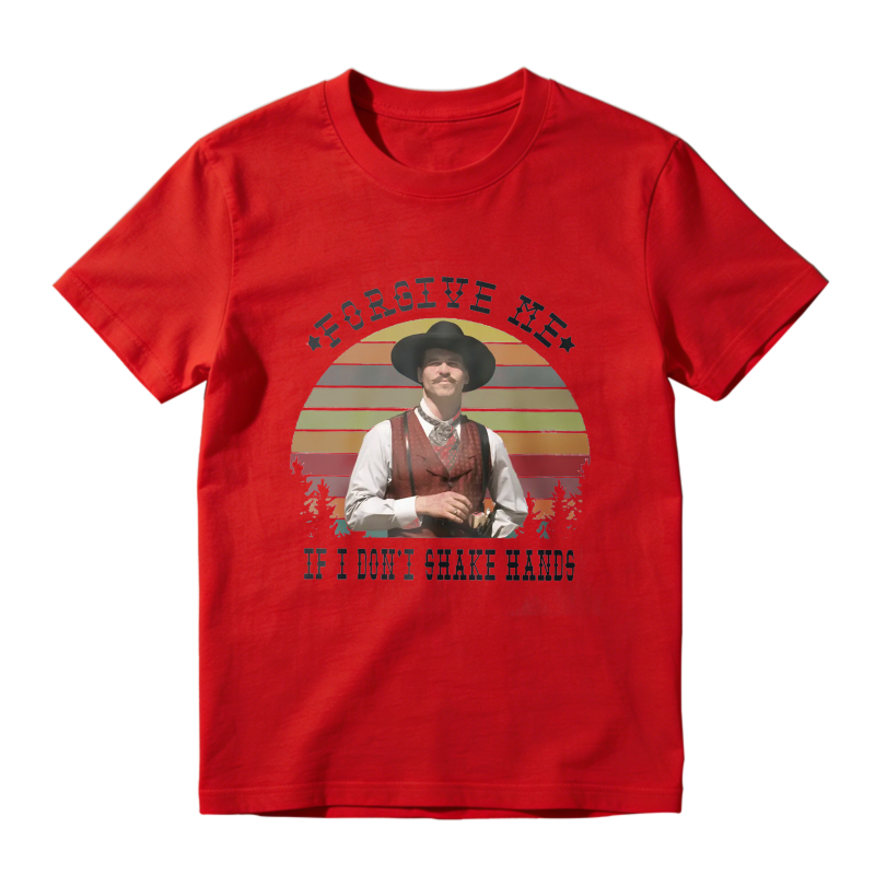 Forgive Me If I Don T Shake Hands Cowboy Western Vintage Retro Unisex Classic T-shirt