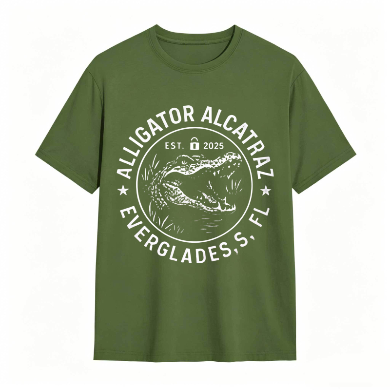 Alligator Alcatraz Everglades Fl Est 2025 Unisex Classic T-shirt