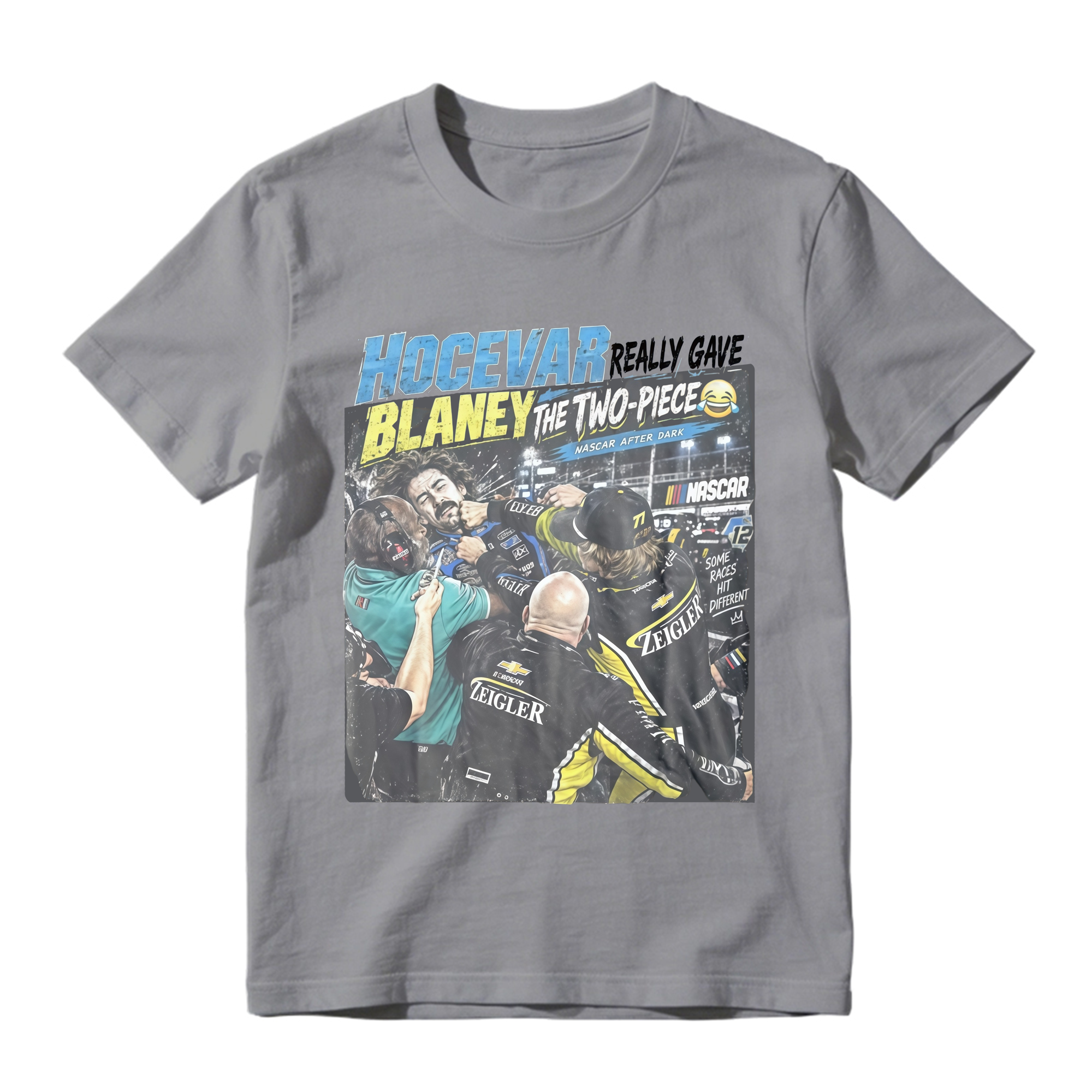 Carson Hocevar Ryan Blaney Shirt  “Two-Piece” Funny Racing Graphic Tee  Vintage NASCAR-Inspired Fight T-Shirt  Race Day Fan Gift