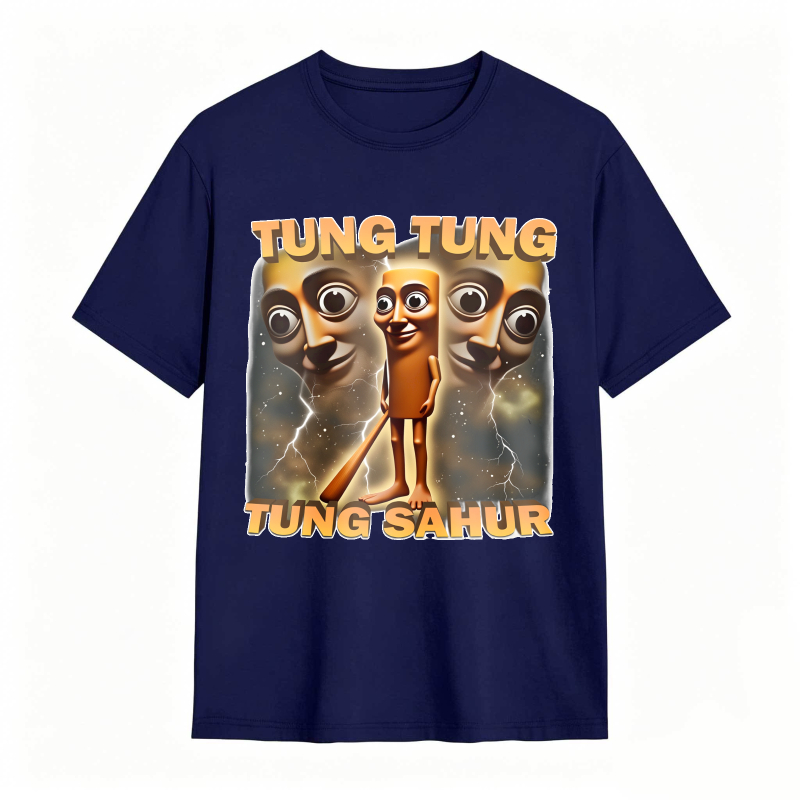 100% Cotton Tung Tung Tung Sahur Graphic Tee