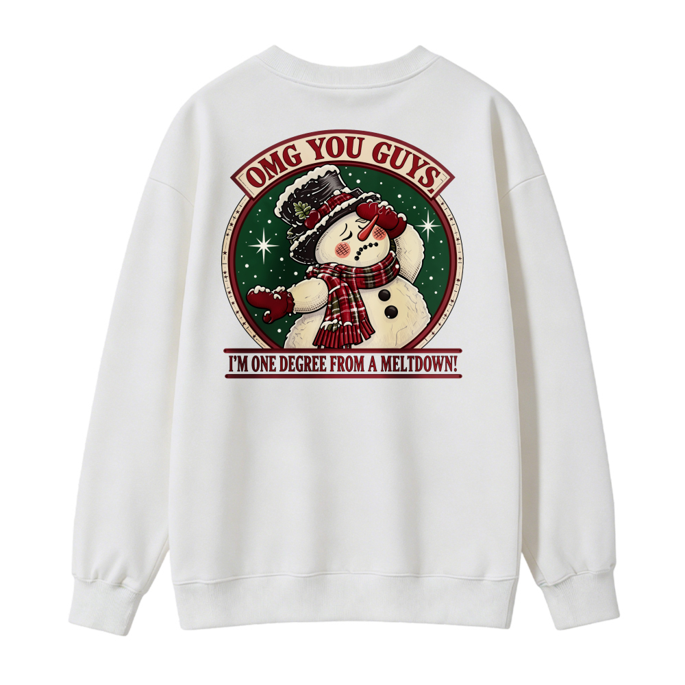 OmG YoU GuYs SnOwMaN ChRiStMaS SweatShirt