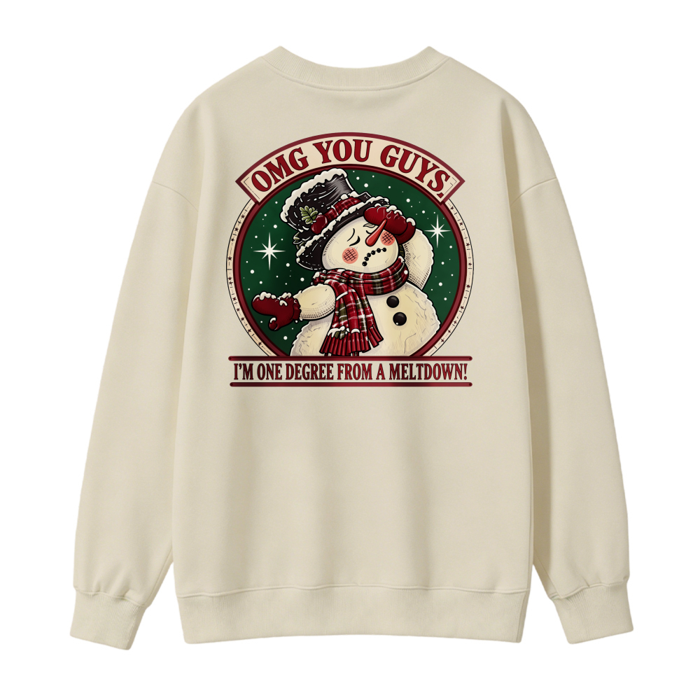 OmG YoU GuYs SnOwMaN ChRiStMaS SweatShirt