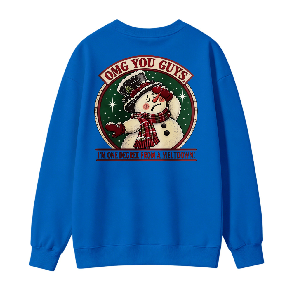 OmG YoU GuYs SnOwMaN ChRiStMaS SweatShirt