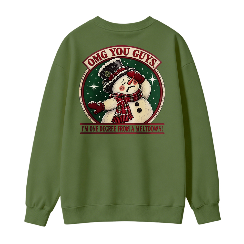 OmG YoU GuYs SnOwMaN ChRiStMaS SweatShirt