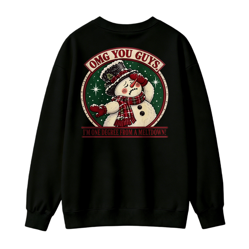 OmG YoU GuYs SnOwMaN ChRiStMaS SweatShirt