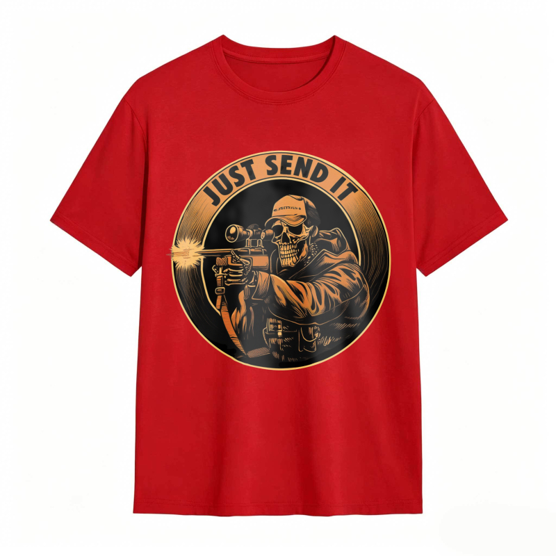Skull Sniper Just Send It Graphic Unisex Classic T-shirt