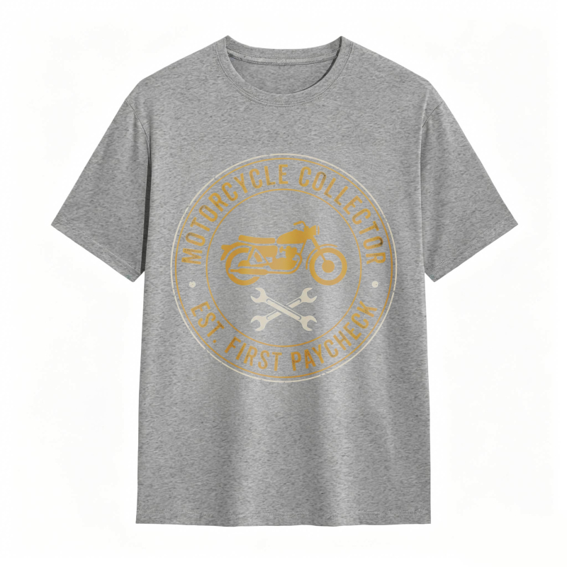Motorcycle Collector Est First Paycheck T-shirt