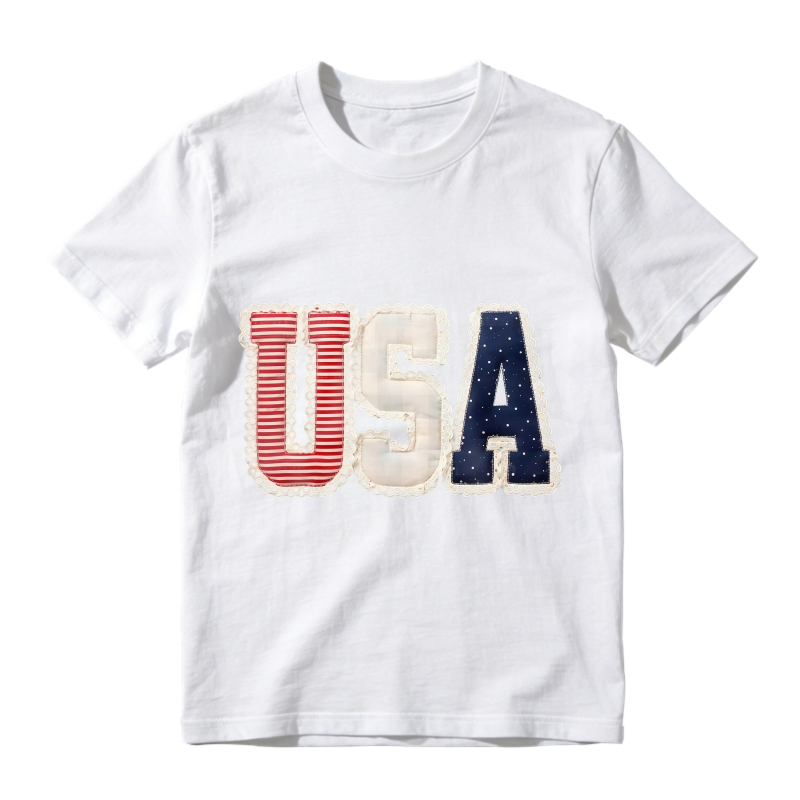 USA Patchwork Design Unisex Classic T-shirt