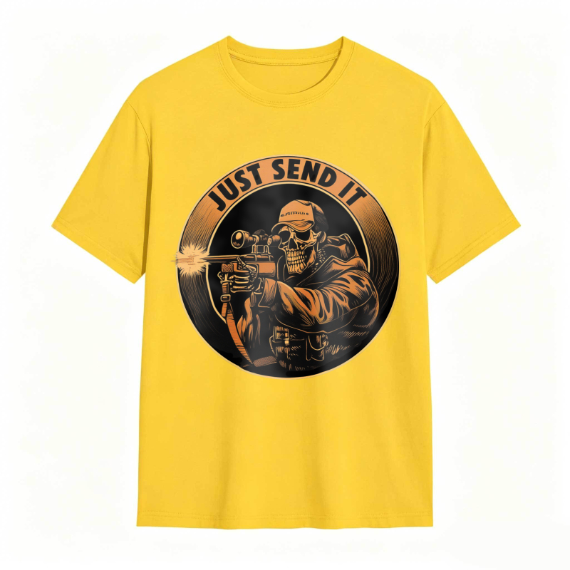 Skull Sniper Just Send It Graphic Unisex Classic T-shirt