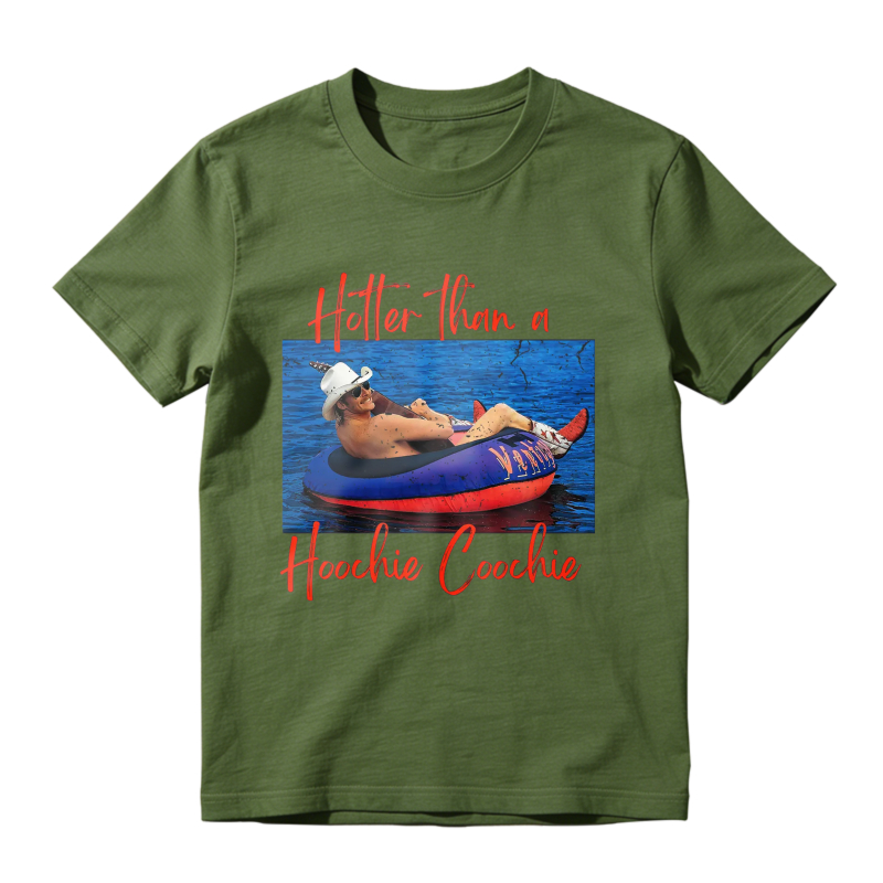 Hotter Than A Hoochie Coochie Funny Summer Pool Float Graphic Unisex Classic T-shirt