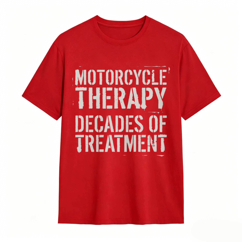 Motorcycle Therapy Decades Of Treatment T-shirt