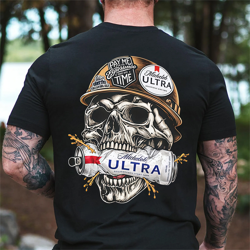 Beer And Skull Collection T-Shirt