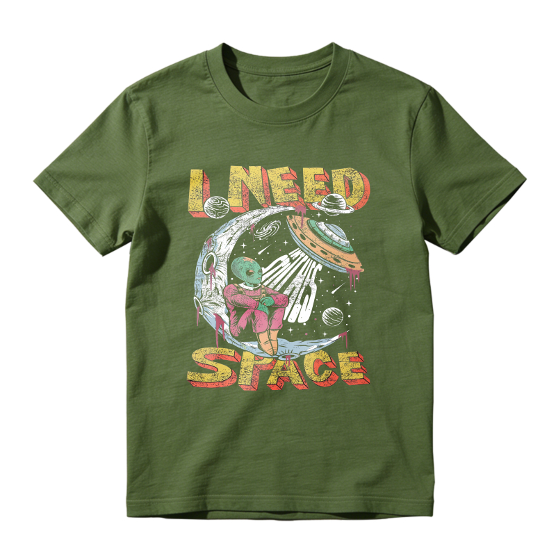 I Need Space Alien In Spaceship Unisex Classic T-shirt